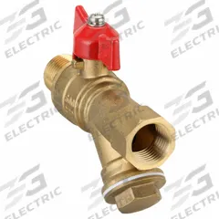 APPROVED VENDOR Ball Valve w/ Combination Strainer: 1/2 in Nominal Valve Size, Forged Brass, Tee (MPN 1PYY9). Key specifications — Screen Material: Stainless Steel; Brand: APPROVED VENDOR.