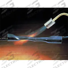 3M Heat Shrink Tubing: 1.1 in I.D. Before Shrinking, 0.37 in I.D. After Shrinking, 9 in Lg, 100 PK (MPN ITCSN-1100-9-Bulk). Key specifications — Color: Black; Brand: 3M.