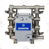 GRACO Electric Diaphragm Pump: Stainless Steel Body, Single Phase, 120V AC, 1 1/2 in, PTFE Valve (MPN HE30-0009). Key specifications — Nameplate Voltage: 120V AC; Brand: GRACO; Check Valve Material: PTFE; Seat Material: SS.