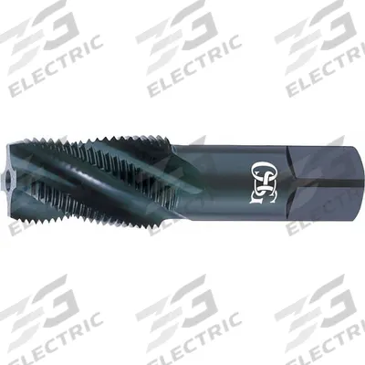 OSG Pipe and Conduit Thread Tap: 3/4"-14 NPT, 4 Flute, TiN Coated Cobalt (MPN 1744805) - Spiral-Flute Pipe Taps for Stainless Steel