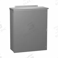 HAMMOND Enclosure: Galvanized Steel, 16 in x 16 in x 6 in, 3R, Solid Cover, Hinged, Painted (MPN C3R16166HCR). Key specifications — Brand: HAMMOND; Closure Method: Screws; Knockouts: Not Included.