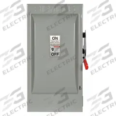 SIEMENS Safety Switch: Fusible, 200 A, Single Phase, 240V AC, Galvanized Steel, Indoor (MPN HF224N). Key specifications — Brand: SIEMENS.