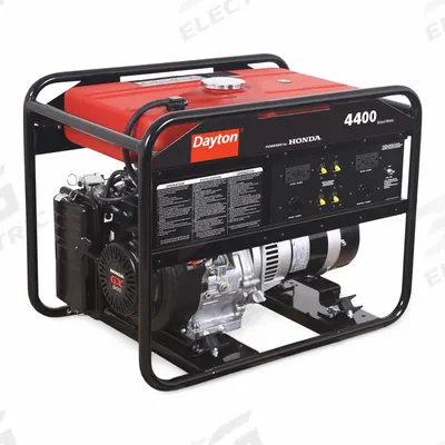 Dayton Portable Generator: Conventional, Gasoline, 4,400 W Running, 8,000 W Starting - Conventional Generators