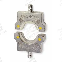 GREENLEE Upper and Lower Crimping Die Set: 8 AWG to 300 kcmil Copper Connectors, Copper, 11 Sizes (MPN KC4CU). Key specifications — attr511073: Copper; attr511072: Copper; attr473934: GREENLEE; attr511065: Greenlee; attr511069: White; attr542116: 8 AWG to 300 kcmil Copper Connectors; attr511067: EK410L.