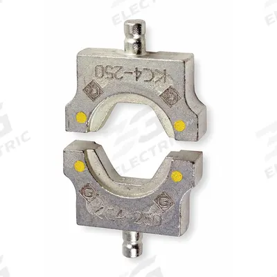 GREENLEE Upper and Lower Crimping Die Set: 8 AWG to 300 kcmil Copper Connectors, Copper - Greenlee Replacement Crimping Dies