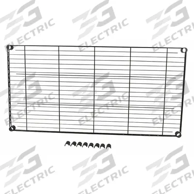 APPROVED VENDOR Shelving: For 3TPD1/3TPD6, For 3TPD1/3TPD6, 175 lb Cap, Powder Coated, Black - Shelves for Utility Carts with Wire Shelves