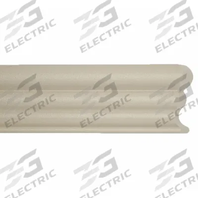 ACROVYN Accent Rail: FR-252, PETG, Oyster Gray, 2 1/2 in Overall Ht - PETG Crash Rails & Bumper Guards