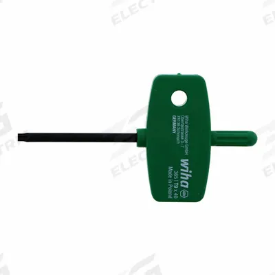 WIHA Torx and Torx Plus Keys: 10 Tips, Torx, T9 Tip Size, Steel, Black Oxide - Rapid-Twist Torx & Torx Plus Keys