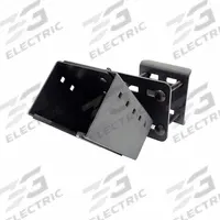 GAMBER-JOHNSON Device Mount: Forklifts, Overhead Guard Leg, Black, 2 1/2 in Overall Ht (MPN 7160-1306). Key specifications — Color: Black; Mounting Location: Overhead Guard Leg; Includes: Small Back Plate; Features: Adjustable to Fit 3.5 in to 4.5 in Width and Set at 2.5 in Tall; Compatible Vehicle Type: Forklifts.
