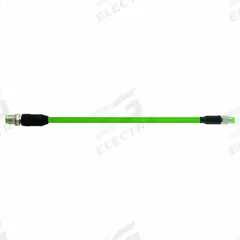 MURRELEKTRONIK Cordset: Cat5, M12 Male Straight x M8 Male Straight, 5 m Lg, PUR, Green, D Coding, A (MPN 7000-44901-7910500). Key specifications — Brand: MURRELEKTRONIK; Cable Jacket Color: Green; End 1 Coding: D; End 2 Coding: A; IP Rating: IP67; Performance Category: Cat5.