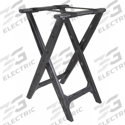 CSL Tray Stand: Plastic, Black, 18 1/2 in Overall Wd, 30 in Overall Ht - Tray Stands