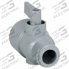 APPROVED VENDOR Manual Two-Way Ball Valve: 1/2 in, PVC, Straight, MNPT x FNPT, Full Port Ball Port (MPN 3871090). Key specifications — Brand: APPROVED VENDOR; Handle: Lever.