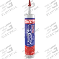 LOCTITE Construction Adhesive: Power Grab, 10.1 fl oz, Cartridge, White, 27 g/L VOC Content Wt (MPN 2137678). Key specifications — Adhesive Color: White.