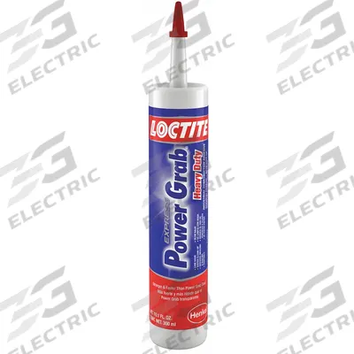 LOCTITE Construction Adhesive: Power Grab, 10.1 fl oz, Cartridge, White - General Purpose Construction Adhesives