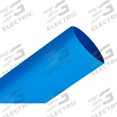 3M Heat Shrink Tubing: 1 in I.D. Before Shrinking, 0.5 in I.D. After Shrinking, 100 ft Lg, 2:1, 3 PK (MPN FP301-1-100'-BLUE-SPOOL). Key specifications — Color: Blue; Brand: 3M.