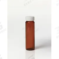 APPROVED VENDOR Glass Vial with Cap: 40 mL, A, Includes Closure, Polypropylene, 27.5 mm Body Dia (MPN 3UCW9). Key specifications — Body Color: Amber; Screw Closure Size: 24-400 mm; Brand: APPROVED VENDOR; Bottom Shape: Square; Self-Standing: Self-Standing.