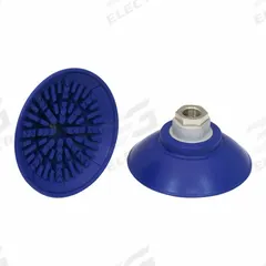 SCHMALZ Vacuum Pad Assembly: Flat, G1/4 in, 89 mm Pad Dia, NBR, Blue, 60 A, 40 mm Pad Ht, SAF (MPN 10.01.01.10690). Key specifications — attr1019101: 10.01.01.10690; attr1019103: SCHMALZ; attr1019107: 60 A.
