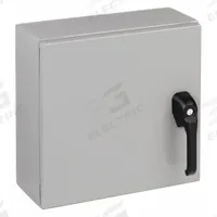 WIEGMANN Enclosure: Steel, 16 in x 20 in x 6 in, NEMA 12/13/3R/4, Solid Cover, Hinged, Painted (MPN N4121620061PTC). Key specifications — Closure Method: Padlock Hasp; Brand: WIEGMANN; Knockouts: Not Included.