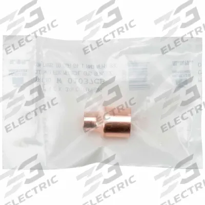 STREAMLINE Sweat Fitting Coupling: 1 in CTS x 3/4 in CTS, Cup x Cup, Dimple Center Stop - Clean & Bagged Wrot Copper Tube Fittings