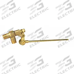 APPROVED VENDOR Float Valve and Rod: For Water Media, Angle Valve Body, Horizontal Piping, Brass (MPN R400-3/8-7). Key specifications — Mounting: Horizontal Piping; Arm Adjustability: Adjustable; Connection Gender - Side 1: Male; Connection Gender - Side 2: Male; Brand: APPROVED VENDOR; Connection Type - Side 1: NPT; Connection Type - Side 2: NPT; Flow Rate: 13 gpm @ 85 psi.