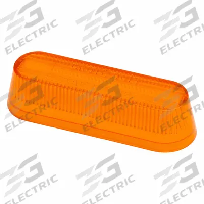 GROTE Replacement Lens: Oval, Clearance and Marker Light, 7/8 in Ht - Vehicle Lighting - Oval Replacement Lenses
