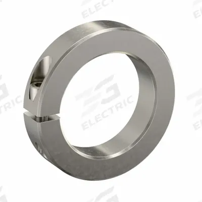 RULAND MANUFACTURING Shaft Collar: 1-Piece, Inch, Round, Clamp-On, 2 3/8 in Bore Dia - Stainless Steel Shaft Collars