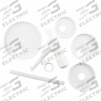 TABLECRAFT PRODUCTS Pump and Lid Kit: White, 6 1/4 in Overall Wd, 6 1/4 in Overall Dp - Condiment Pumps, Lids & Kits