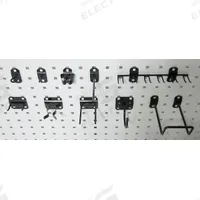 APPROVED VENDOR Pegboard Hook Assortment Kit: 46 Hooks, Screw-In, Surface, Black (MPN 5TPP0). Key specifications — attr38463: Surface; attr38447: Black; attr59547: Hook Assortment Kit; attr38464: Screw-In; attr38446: APPROVED VENDOR.