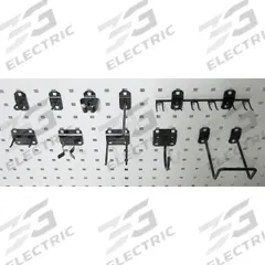 APPROVED VENDOR Pegboard Hook Assortment Kit: 46 Hooks, Screw-In, Surface, Black (MPN 5TPP0). Key specifications — attr38463: Surface; attr38447: Black; attr59547: Hook Assortment Kit; attr38464: Screw-In; attr38446: APPROVED VENDOR.