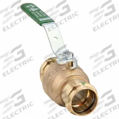 VIEGA PROPRESS Manual Two-Way Ball Valve: 1 1/4 in Size, Bronze, Straight, Press x Press, Two-Piece (MPN 79938). Key specifications — Brand: VIEGA PROPRESS; Handle: Locking Lever.