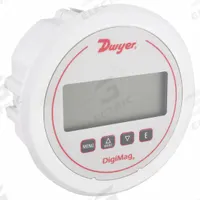 DWYER Digital Differential Pressure Gauge: DM-1000, 0.125 in Tubing, Center Back, 5 in Dial, 4X, 4X (MPN DM-1125). Key specifications — Case Material: Glass-Filled Plastic; Series: DM-1000; Pressure Measuring Units: psi; Brand: DWYER; Process Connection Location: Center Back; Over-Pressure Limit: 100% Full Scale; Accuracy: ±1.00%; NEMA Enclosure Rating: 4X.