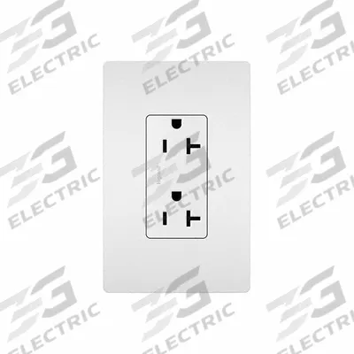 PASS & SEYMOUR Duplex Receptacle: Duplex, 5-20, White, 125V AC, 20 A - General Purpose Receptacles