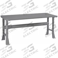 TENNSCO Workbench: Fixed Ht, Steel, 72 in x 36 in, 1,800 lb Overall Load Capacity, Gray (MPN WB-1-3672S). Key specifications — Brand: TENNSCO.