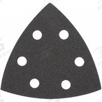 MILWAUKEE Oscillating Tool Sanding Sheet: 3 1/2 in Wd, 120 Grit, Sanding Sheet, 6 PK (MPN 49-25-2120). Key specifications — attr1097525: Silicon Carbide; attr1097555: MILWAUKEE.
