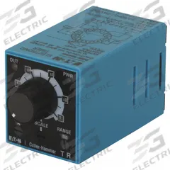 EATON Multi-Function Time Delay Relay: Panel Door Mounted, 240V AC, 10 A, 8 Pins/Terminals (MPN TRFP240AC). Key specifications — Delay Function: Flasher Control Signal Start; Mounting Style: Panel Door; Input Voltage: 100 to 240V DC; Brand: EATON.