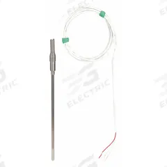 TEMPCO Temperature Probe: 0°F to 1,200°F /-18°C to 650°C, ±0.3°C/0.12 ohm @ 0°C, 12 in Probe Lg (MPN RTD00602). Key specifications — Cable Length: 6 ft; Brand: TEMPCO; Accuracy: ±0.3 °C/0.12 ohm @ 0 °C.