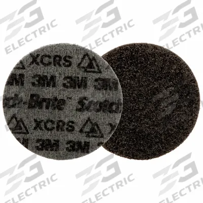 SCOTCH-BRITE Hook-and-Loop Surface Conditioning Disc: 4 1/2 in Dia, Ceramic, Extra Coarse - Cool-Cutting Coating-Removal Discs for All Materials