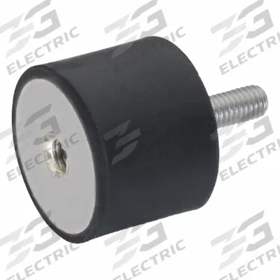 JW WINCO Vibration-Isolating Mount: Cylindrical, Natural Rubber, Male x Female Style - Male x Female Vibration-Isolating Mounts