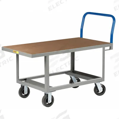 LITTLE GIANT Platform Truck: 2,000 lb, 60 in L x 24 in W x 26 in H Deck - Work-Height Wooden-Deck Platform Trucks