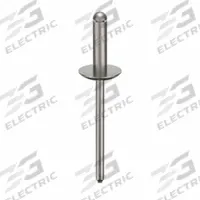 Blind Rivet,1 7/8" L,0.156" dia,PK500: Inch, 1 7/8 in Overall Lg, 35/64 in Body Lg, Open End, 500 PK (MPN U34181.015.0056). Key specifications — Brand: APPROVED VENDOR.