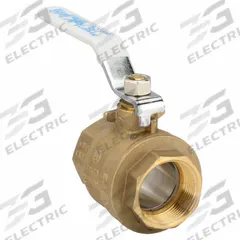 APOLLO Manual Two-Way Ball Valve: 1 1/2 in, Brass, Straight, FNPT x FNPT, Full Port Ball Port (MPN 94ALF-107-01A). Key specifications — Brand: APOLLO; Handle: Lever.