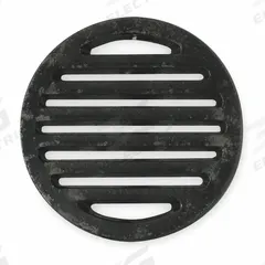 APPROVED VENDOR Grid: Round, 4 3/4 in Overall Dia, 3/8 in Overall Ht, Cast Iron, Phosphating, Black (MPN 1PPF2). Key specifications — Finish: Phosphating; Brand: APPROVED VENDOR; Color Family: Black.