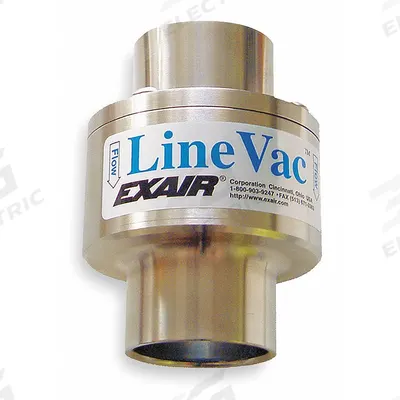 EXAIR Vacuum Conveyor: For 1 1/2 in Hose I.D., 1 1/4 in Vacuum ID - General Purpose Vacuum Conveyors