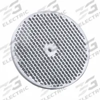 IFM Round Sensor Reflector: Non-Polarized, Round, Plastic, 80 mm Overall Dia (MPN E20005). Key specifications — Product Type: Flat Reflector; Brand: IFM; Manufacturer Part Number: E20005; Compatible Product Type: Retroreflective Sensors; Material: Plastic; Polarization: Non-Polarized.