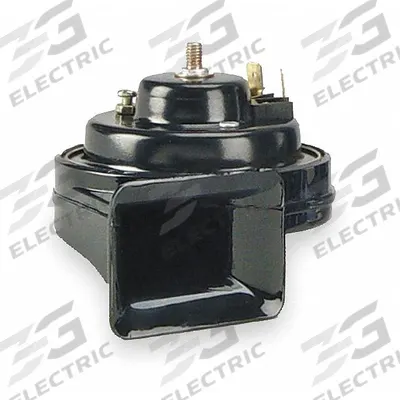 WOLO Electric Horn: 12V DC, Low Tone, Electric, Black, Painted, 116 dB Sound Level - Max - Electric-Powered Horns