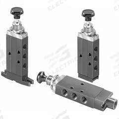 PARKER Manual Air Control Valve: DirectAir 2, Four-Way / Two-Position, Button, 1/8 in Female NPT (MPN 410931000). Key specifications — attr1084737: Aluminum; attr1084764: Manual Air Control Valve; attr1084778: Spool; attr1084767: DirectAir 2; attr1084731: 410931000; attr1084739: PARKER; attr1084765: Manual Return; attr1084768: DirectAir 2.
