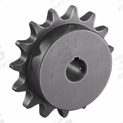 TRITAN Roller Chain Sprocket: 80, For 1 in Chain Pitch, 1 in Bore Dia, 15 Teeth - Size 80 Fixed-Bore Roller Chain Sprockets