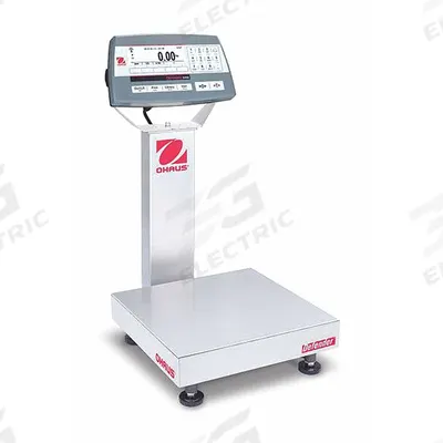 OHAUS Industrial Bench Scale: 12 in x 12 in, Not IP Rated, Column-Mounted - Bench Scales with Column-Mounted Indicator