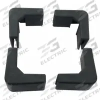 TOUGH GUY Basket Truck Corner Bumper Kit: 33W342, 4 in x 1 in x 3 in, Black, All Basket Trucks, 4 PK. Key specifications — Color: Black; Brand: TOUGH GUY; Includes: (4) Bumpers; Manufacturer Part Number: 33W342; For Use With: All Basket Trucks.