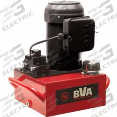 BVA HYDRAULICS Hydraulic Pump: 10,000 psi Max. Op Pressure, 311 cu in/min Max. Flow Rate, 120V AC (MPN PE40M3N02A). Key specifications — attr941810: PE40M3N02A; attr941817: 3-Way; attr941814: Hold.